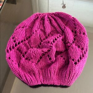 Pink Knit Beanie